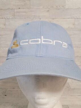 Unisex Cobra Golf Blue Athletic Adjustable Strap Back Baseball Cap One Size
